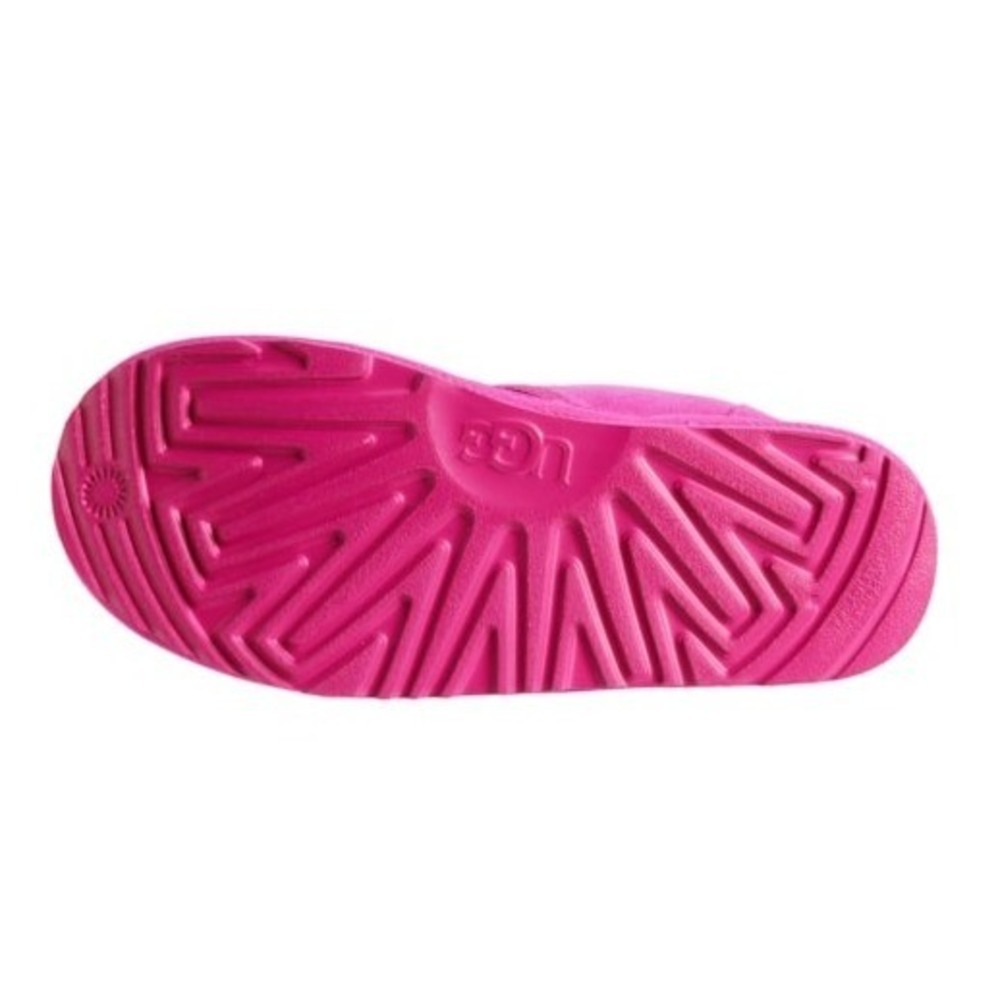 🆕 UGG Suede Neumel Lace Up Wool Lined Chukka Warm Boots Big Kid Sz 6 Neon Pink - Picture 3 of 12